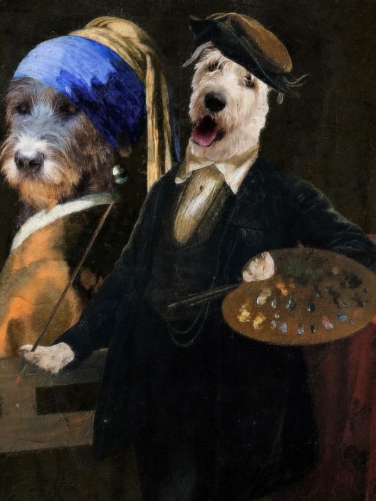 nobilitydogs's tweet photo. Art of the Day! "Irish Wolfhound Allegory of Art I". Buy at: https://t.co/L7dm97kvOs https://t.co/ODvjbMrU4t