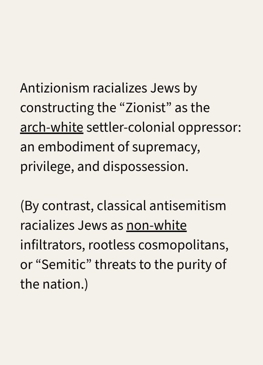 maazaction's tweet photo. Learn about how antizionism racializes Jews in ways that are distinct from classical antisemitism.

These new and distinct, antizionist tropes pass under the radar of existing anti-discrimination frameworks, explaining the widespread failure to stem the tide of contemporary anti-Jewish hate.
