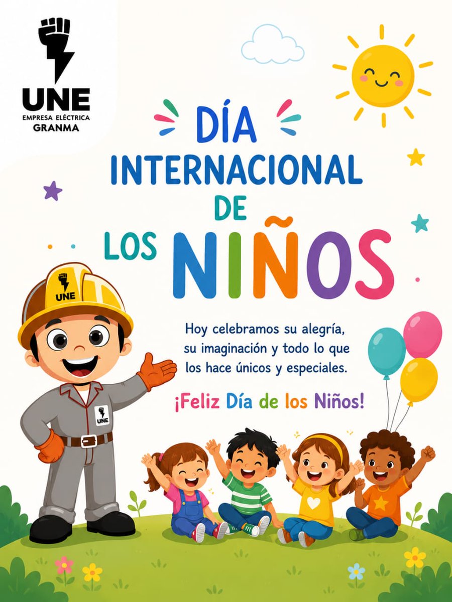 jiguani21307's tweet photo. Muchas felicidades a todos nuestros niños en este Día Internacional de la Infancia.
#EducaciónJiguaní #EducaciónGranma #CubaMined #ProvinciaGranma #100AñosConFidel https://t.co/lRFik1ESP8
