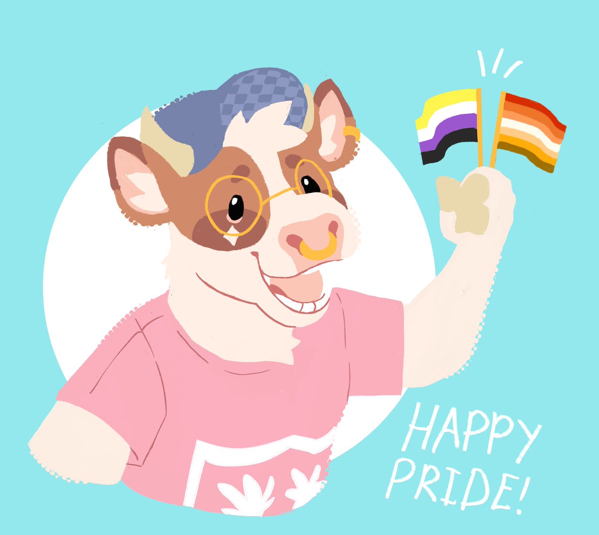 DistortedDeer's tweet photo. Happy pride! https://t.co/qjY1oUqsJu