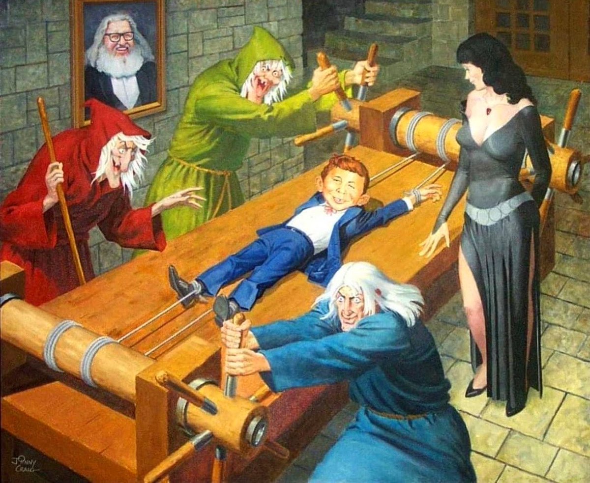 eccomics's tweet photo. The gang’s all here! 💀

Painting by Johnny Craig https://t.co/2Ro7J1mfG7