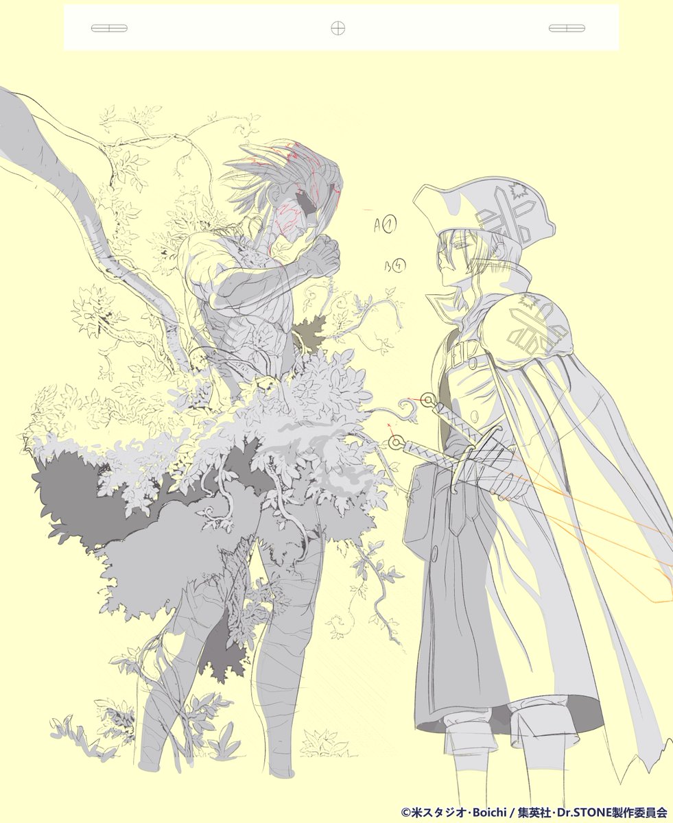 GrandGuerrilla's tweet photo. 【Dr.STONE 第33話/Dr.STONE Episode 33】

These are the corrections I worked on for Dr. STONE Episode 33. Shared with permission to publish.

Dr.STONE 第33話で担当した修正です。掲載許可をいただいた上で共有しています。 https://t.co/sWRhAbd90D
