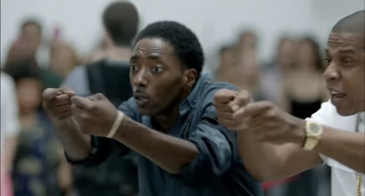 CameniKedar's tweet photo. @strifewaves Same dancer that was in Little Birdie &amp; High Fives videos was also in the Picasso Baby video. https://t.co/GTDXdlfc3U