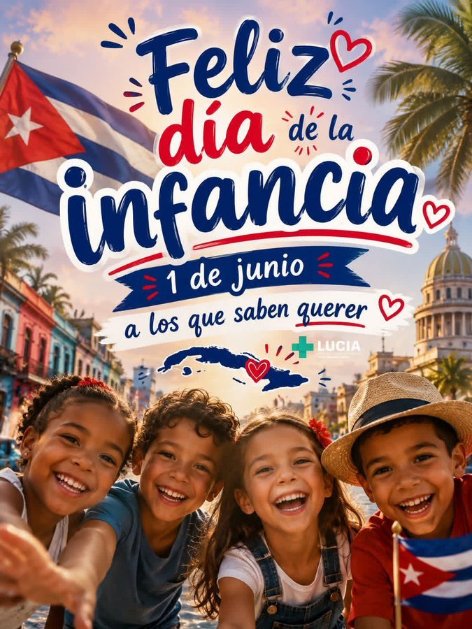 GuajiORL's tweet photo. Felicitamos a todos los niños cubanos en el día de la infancia. #CubaQuierePaz 
#Cuba https://t.co/AKbWxEK7k6