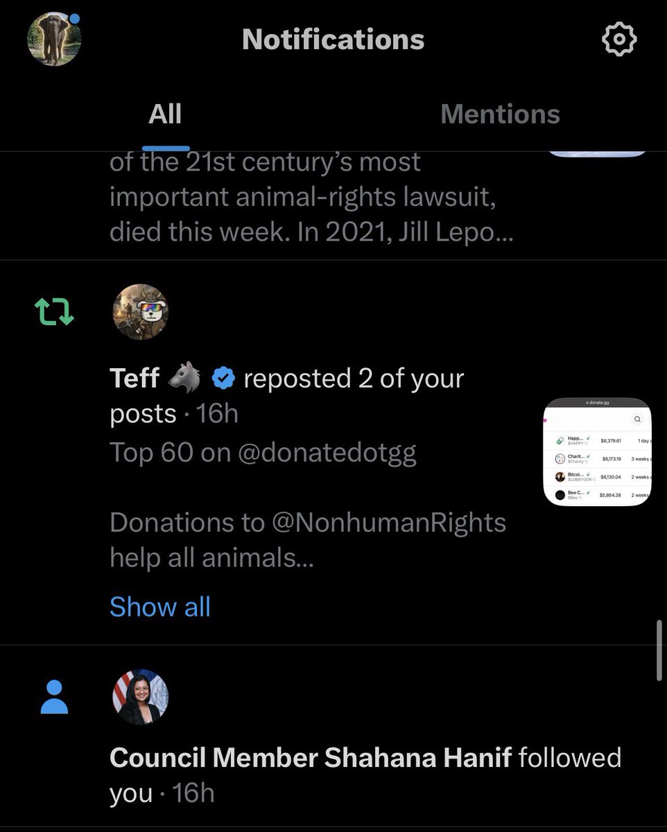 HappyElephant_X's tweet photo. We are honored to have @CMShahanaHanif follow us as we help continue the movement that Happy started. 🙏 

“To truly honor Happy’s legacy, we must ensure that no elephant in New York City is denied the conditions they need to thrive. I urge the Council to pass my bill, Intro 590.”  — @CMShahanaHanif 

Intro 590 would prohibit the harmful confinement of elephants and establish enforceable standards that reflect their basic needs.

NYC residents can help take direct action to support this bill by contacting your council members here: https://t.co/FfjMIltC5l

Not in NYC? You can still help.
Use this action alert to urge the Wildlife Conservation Society to take immediate action for all elephants living in isolation and captivity. 
https://t.co/H30ZUDxqo6

🐘🪽
