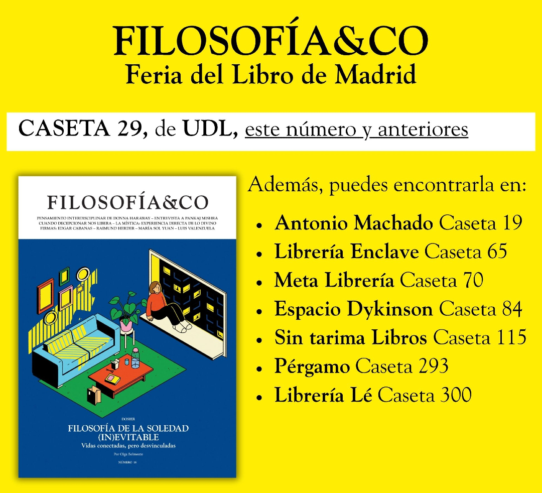 _filco's tweet photo. ¡Estamos en la Feria del Libro de Madrid!

Mira aquí dónde encontrar nuestra revista 👇 https://t.co/WAKt3WxHA0