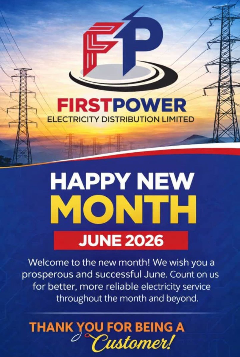 firstpowerdisco's tweet photo. Hurray! Welcome to June!

We joyfully welcome all our customers to the sixth month of the year! We wish you a prosperous and successful June. Count on us for better, more reliable electricity service throughout the month and beyond.

Thank you for being a customer! https://t.co/vZo0NGqvmH