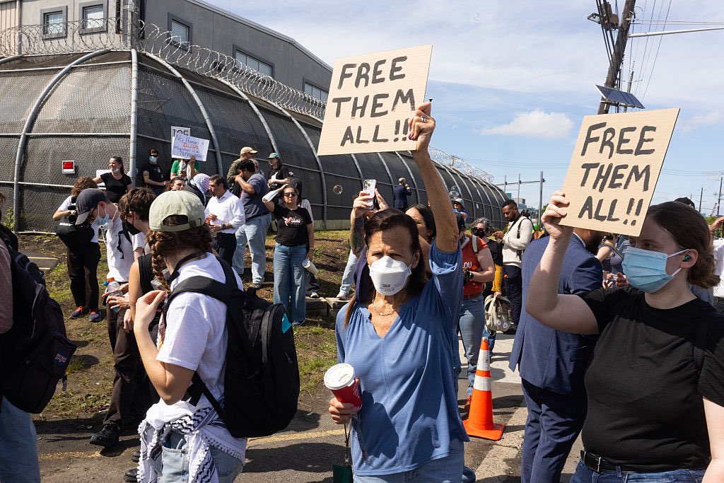 mjfree's tweet photo. Delaney Hall holds roughly 1,000 ICE detainees in Newark.

After touring the facility, Hakeem Jeffries reported unsanitary conditions, inadequate medical care, poor food, and detainees pleading for help.

His verdict:

“The conditions shock the conscience.”

He says Delaney Hall should be shut down immediately.