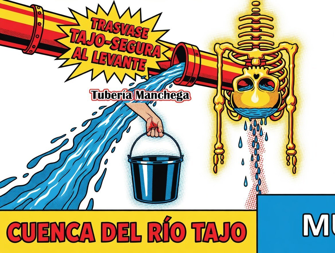 Serr0jas's tweet photo. No esperéis que #RioTajo a su paso por #Toledo mejore.
Se les llena la boca con el río y las sentencias ganadas, el depredador #trasvase seguirá, tan solo que el agua se va a otro sitio.
Por Toledo seguirá siendo un cadáver con agua del Jarama.
Que no os engañen. #RioTajoVivo https://t.co/TwSee32Q9m