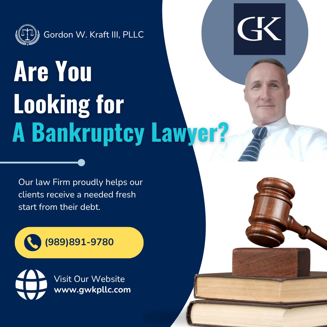 gwkpllc's tweet photo. My firm is a Debt Relief Agency, and we proudly help people file for bankruptcy relief under the U.S. Bankruptcy Code.  Call (989)891-9780 , or at https://t.co/waLV599EQx
#michiganbankruptcyattorney#gwkpllc https://t.co/XwH7ap4pJS