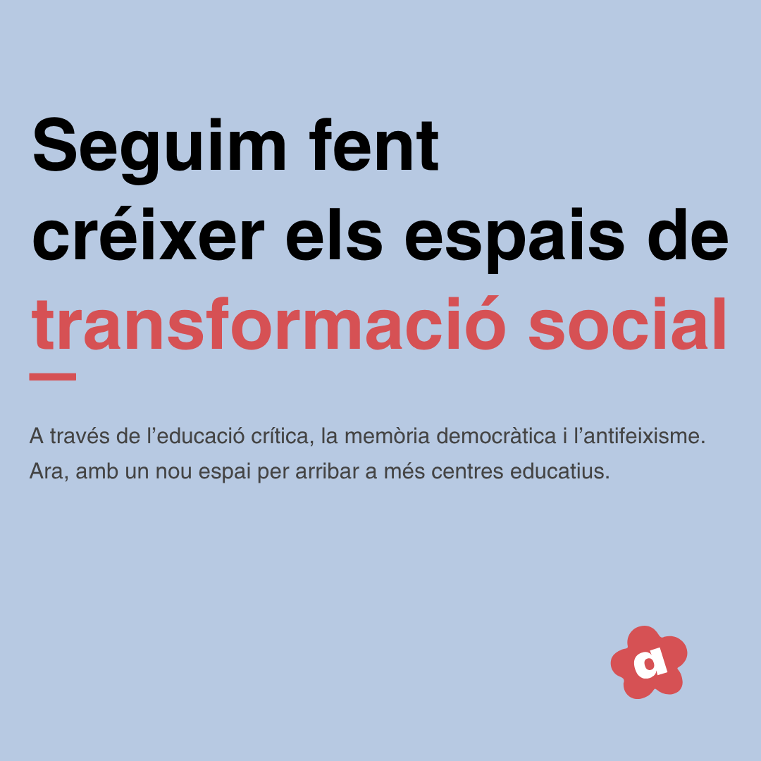 NeusCatala_fun's tweet photo. Ja formem part de la Xarxa d’Educació i Ciutat! Continuem treballant per apropar la memòria democràtica, els DDHH i el pensament crític als centres educatius.

A partir d'avui s’obren les inscripcions de les activitats que hem preparat aquest curs. https://t.co/14vQVB3Y5e