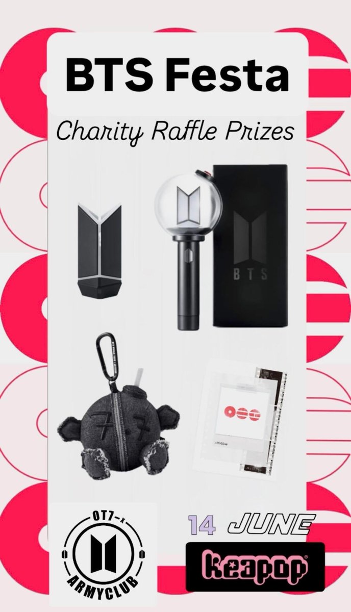 Sakuradays3's tweet photo. Donate &amp; Win!!! One of the charity raffle prizes is the new BTS lightstick V4.  💜 #btslightstick #bts #btsevent #btscupsleeveevent #bts_festa2026 https://t.co/7DMUqzai9K