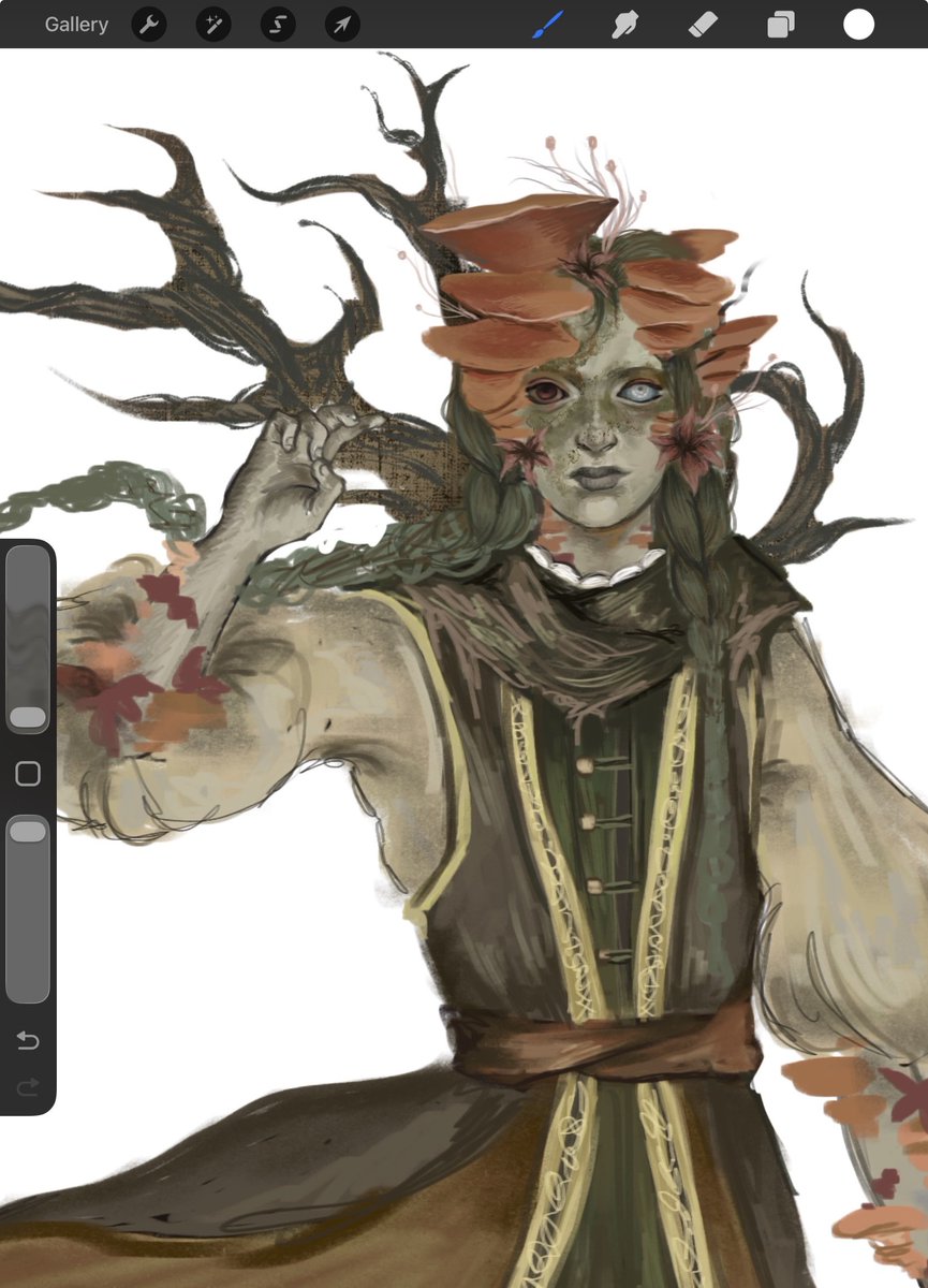 dolldruid's tweet photo. In my hiatus ive been playing coop er, im making a ref sheet for my new tarnished, Mildew the Elden Witch!! 

#ELDENRING https://t.co/bPHNyrvJgU