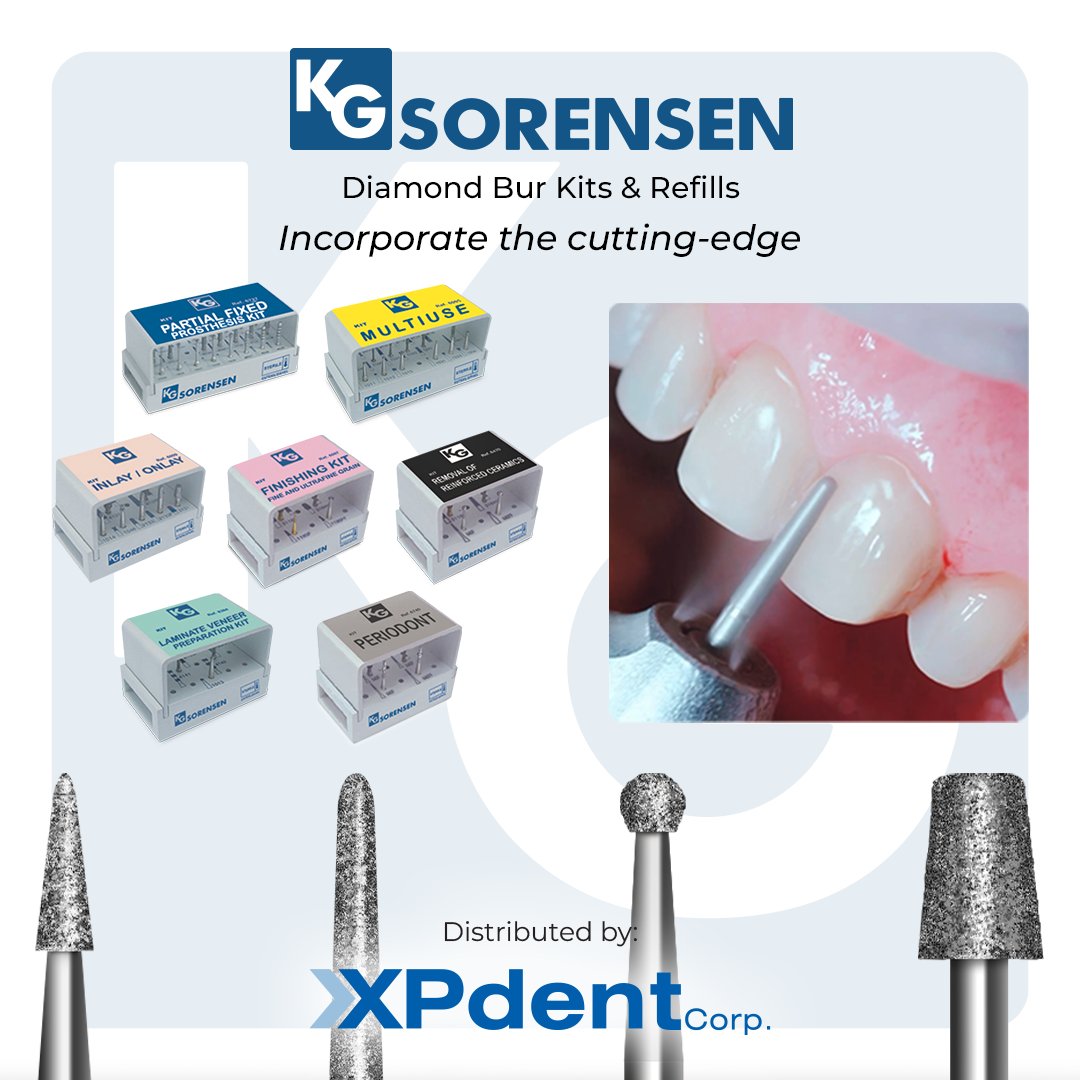 xpdent's tweet photo. 💠 KG SORENSEN Diamond Bur Kits &amp; Refills 💠

Designed to streamline specific dental prosthetic procedures. ✨🦷

📣Save 10% OFF for a limited time 🕒

Use promo code: MSE0626

Learn more 👇
https://t.co/mUaw8pW2lA

#xpdent #kgsorensen #diamondburs #dentalkits #dentaltechnician https://t.co/plcgOYMJo8
