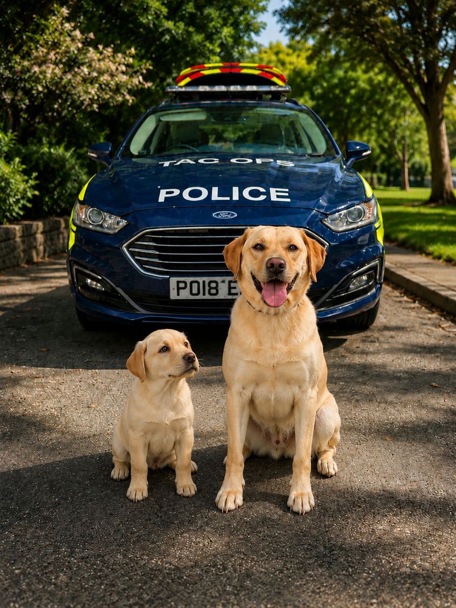 LancsPolDogUnit's tweet photo. This photo is just too good not to share

PD Aston showing TPD Lara the ropes
and Aston certainly looks as proud as punch to be doing so 🩷 https://t.co/8680bm1Vi3