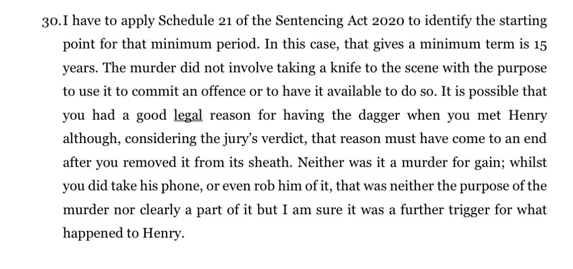 HoraceSpellman9's tweet photo. The religious exemption for Sikhs to carry knives got this scum 10 years off of his prison term. 

If you or I had brought that knife to the murder the starting point would be 25 years. For Sikhs it is 15 years. 

Two Tiers. https://t.co/CrEUJshu0p