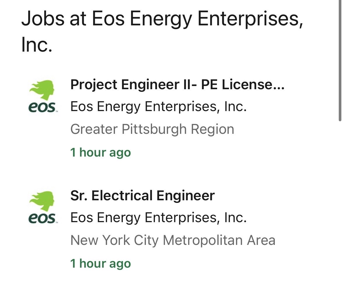 theslickapache's tweet photo. What’s going on in New York?
$EOSE https://t.co/7KNkJUsHQ4