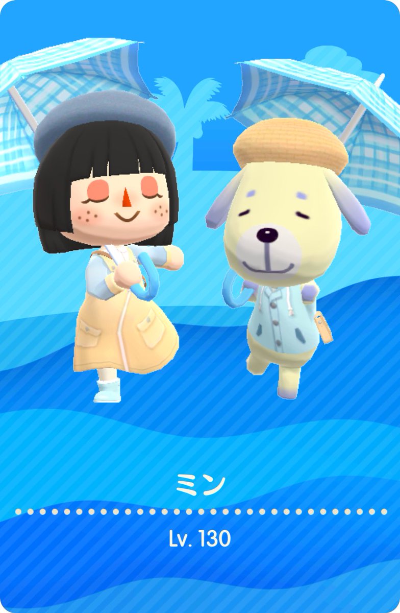 min__0521's tweet photo. 6月のキャンパーカード⭐︎🌧️
#animalcrossingpocketcamp #ポケ森 https://t.co/GDnWfUROH4