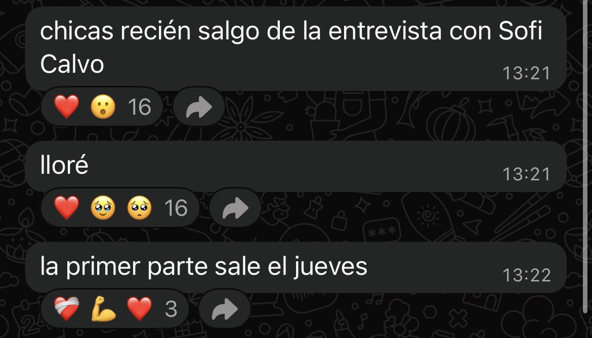 comoelcielo_'s tweet photo. si me conmueve, con lo que entrevista Sofi y todo lo que esta viviendo ahora y el revuelo del libro, va a ser buena entrevista https://t.co/hRFt76jxWU
