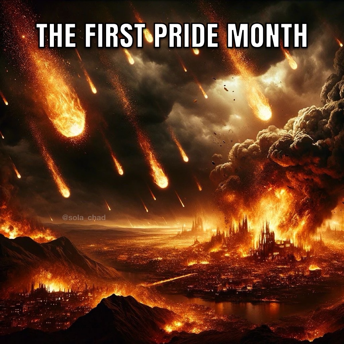 ghamrick75's tweet photo. I see a certain something is trending about "pride" and would just like to note that the first "celebration of pride" happened in the cities of Sodom and Gomorrah.  With that in mind, that is all I am saying on the topic as I don't think anything else needs to be said.  Does it? https://t.co/d20vPnjEln