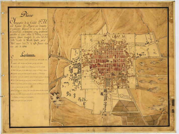 BDMEX's tweet photo. En su capacidad como maestro mayor de la ciudad, el arquitecto Ignacio Castera levantó en 1794 el “Plano ignográfico de la Ciudad de México”. Ignográfico se refiere a traza o planta.

Conócelo en la BDMX: https://t.co/uD2DjJJs7O https://t.co/3xYlhLuQ6i