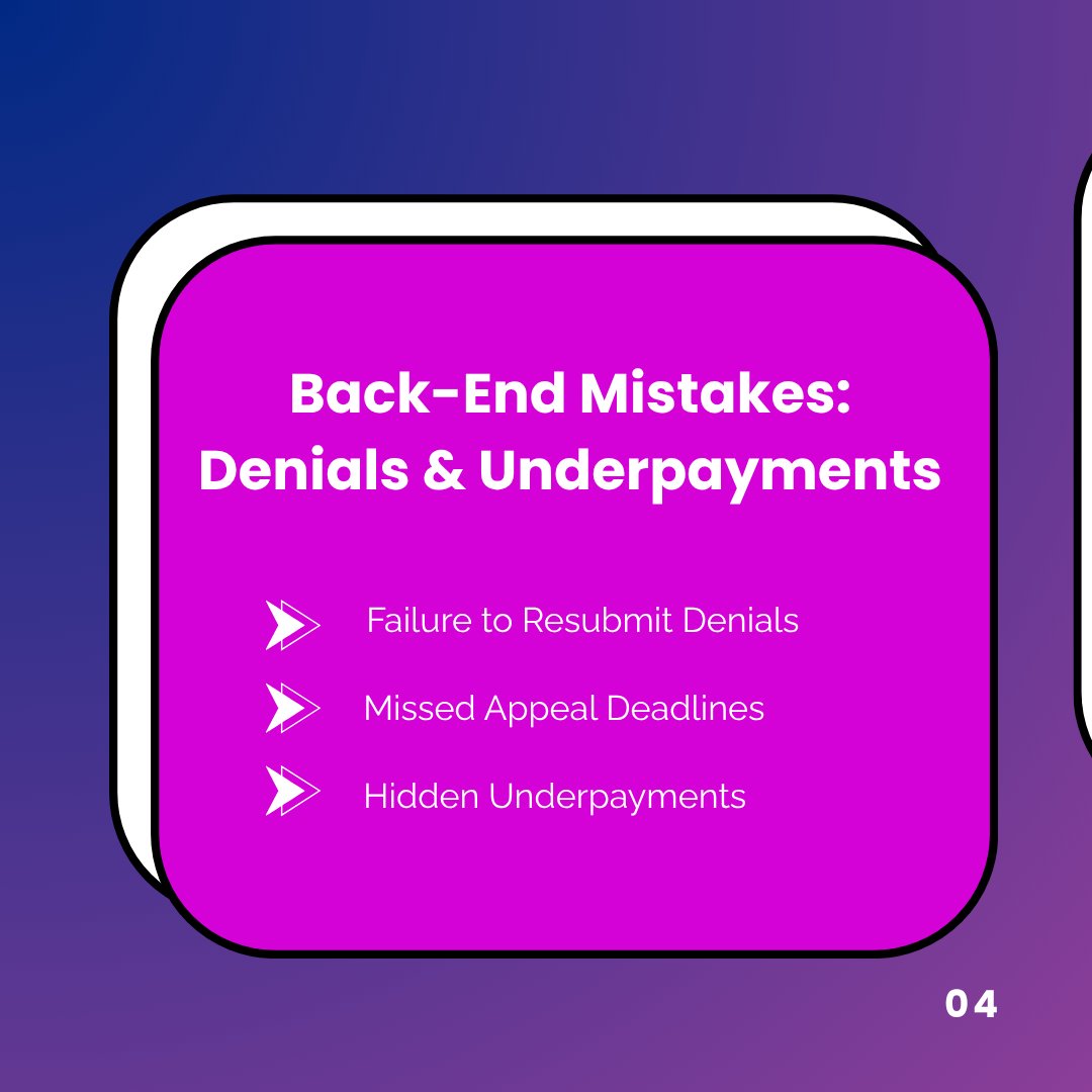 PanaceaSmart's tweet photo. A strong #revenue #cycle depends on getting every stage right. Front-end errors, #coding inaccuracies, and unresolved #denials can quietly drain revenue and slow operations. @ https://t.co/QXBrJDyOPz
#RevenueCycleManagement #RCM #HealthcareRCM #MedicalBilling #DeniedClaims https://t.co/wJkt50FgIj