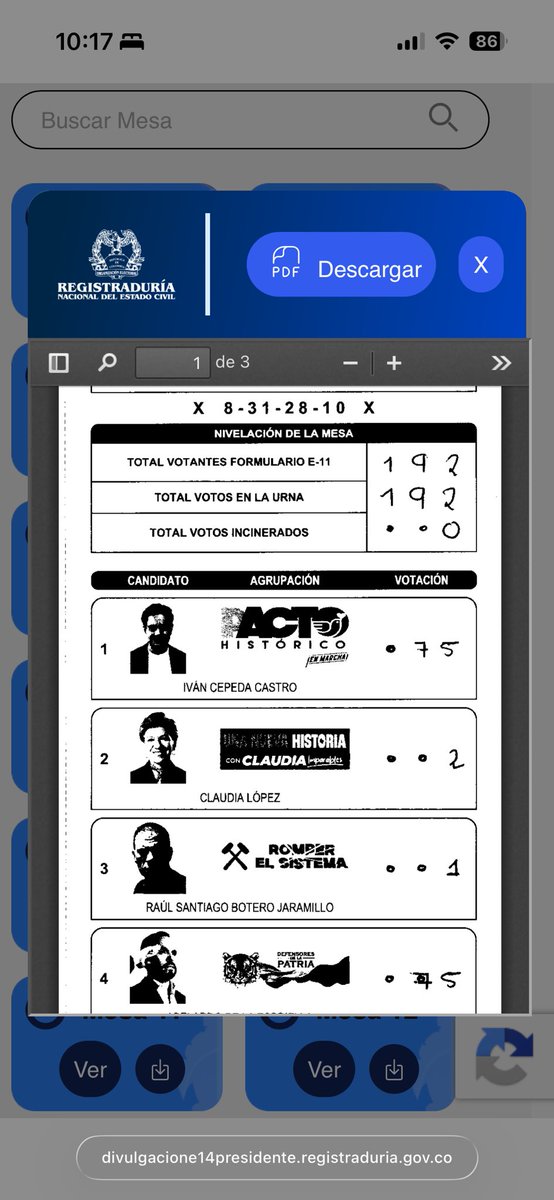 VendrediTreizeR's tweet photo. @ABDELAESPRIELLA Pero si el tramposo es usted? Qué casualidad que solamente sus votos tienen tachones y “errores” https://t.co/MmuiNlJwUU