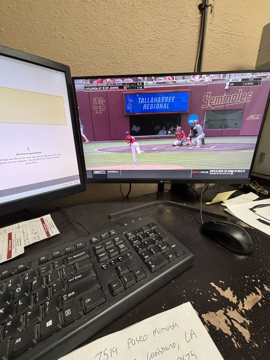 RyanRaabe3's tweet photo. The only thing to make work manageable on a a Monday morning…regional baseball! https://t.co/nb8g95GSue