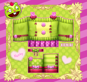 xienjai's tweet photo. 🍎🍭Nutty - Happy Tree Friends Outfit Commission. #roblox #robloxdesigner #robloxclothing #robloxart https://t.co/tsu5HA9Ch9