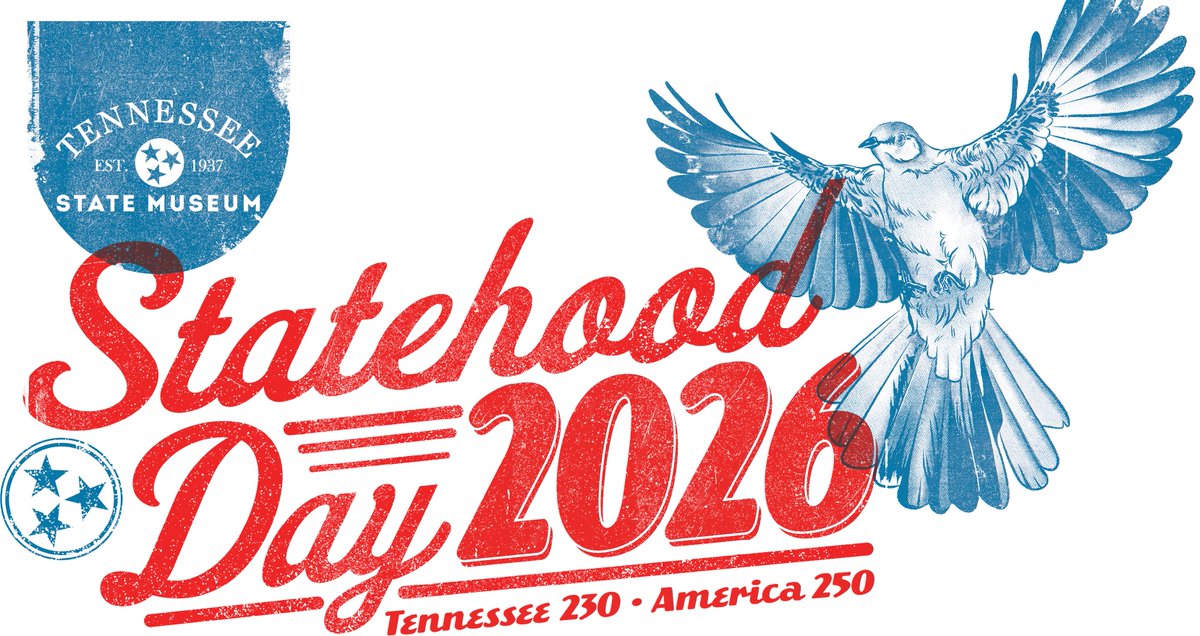 UT_MTAS's tweet photo. Today marks the 230th anniversary of Tennessee's statehood! Happy birthday to the Volunteer State. You don't look a day over 225 to us 😉 Image credit goes to the Tennessee State Museum, which has special activities to celebrate the occasion (details at https://t.co/AIPcBoiUJG). https://t.co/xAo5Rk4OVM