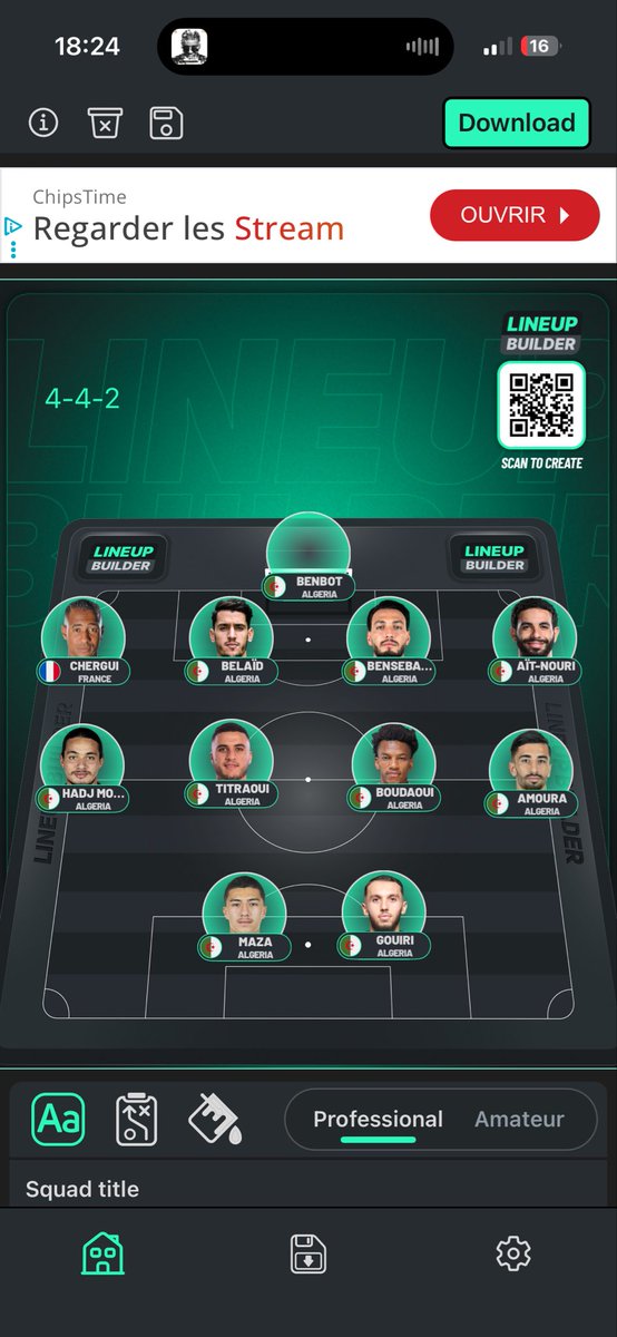 NadaFIFA_'s tweet photo. Si je suis Petko.

Phase DEF | Phase OFF

Chergui-> Abada
RAN-> Hadjam(j’hésite en titulaire)
Boulbina peut rentré à la place d’un offensif pour repasser en 4231
Bentaleb-> un des deux 6
Belghali->AHM

Le reste j’espère qu’il joueront pas une minute. https://t.co/PDFMAgrtqW