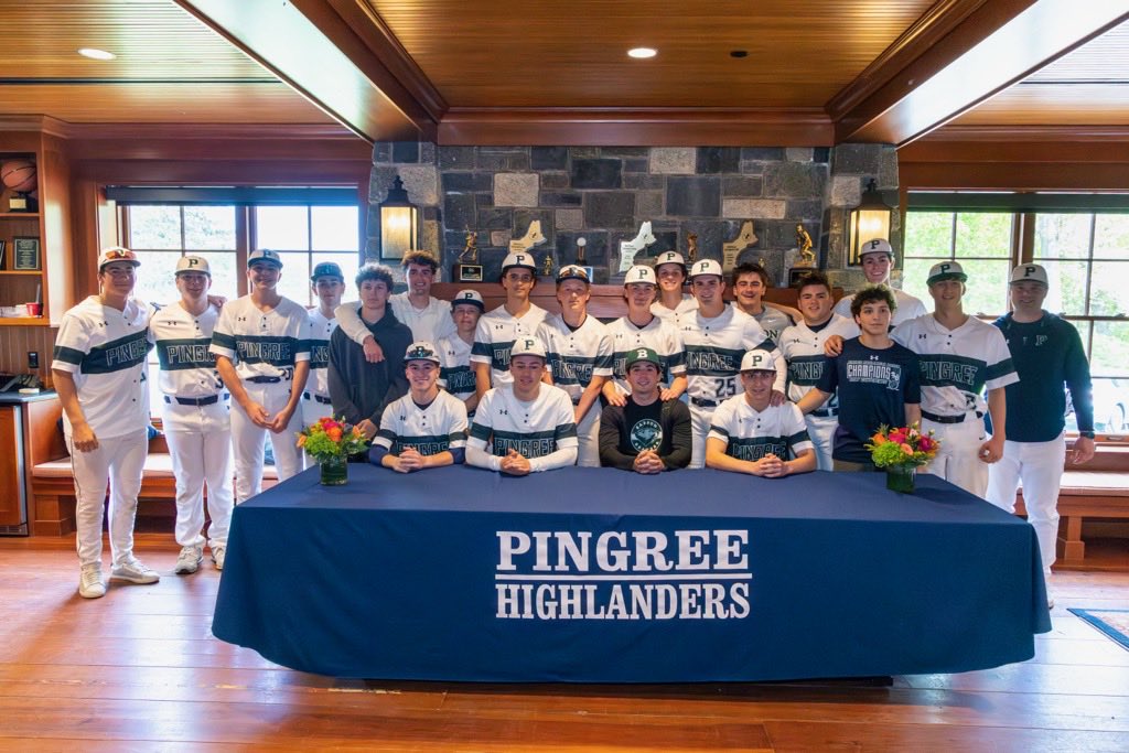 PingreeBase's tweet photo. Flashback to May: Congratulations to ‘26 co-captain @drew_mullaney as we celebrated his commitment to continue his academic studies and baseball career at Babson College! ⚾️ https://t.co/WLUOAPau76