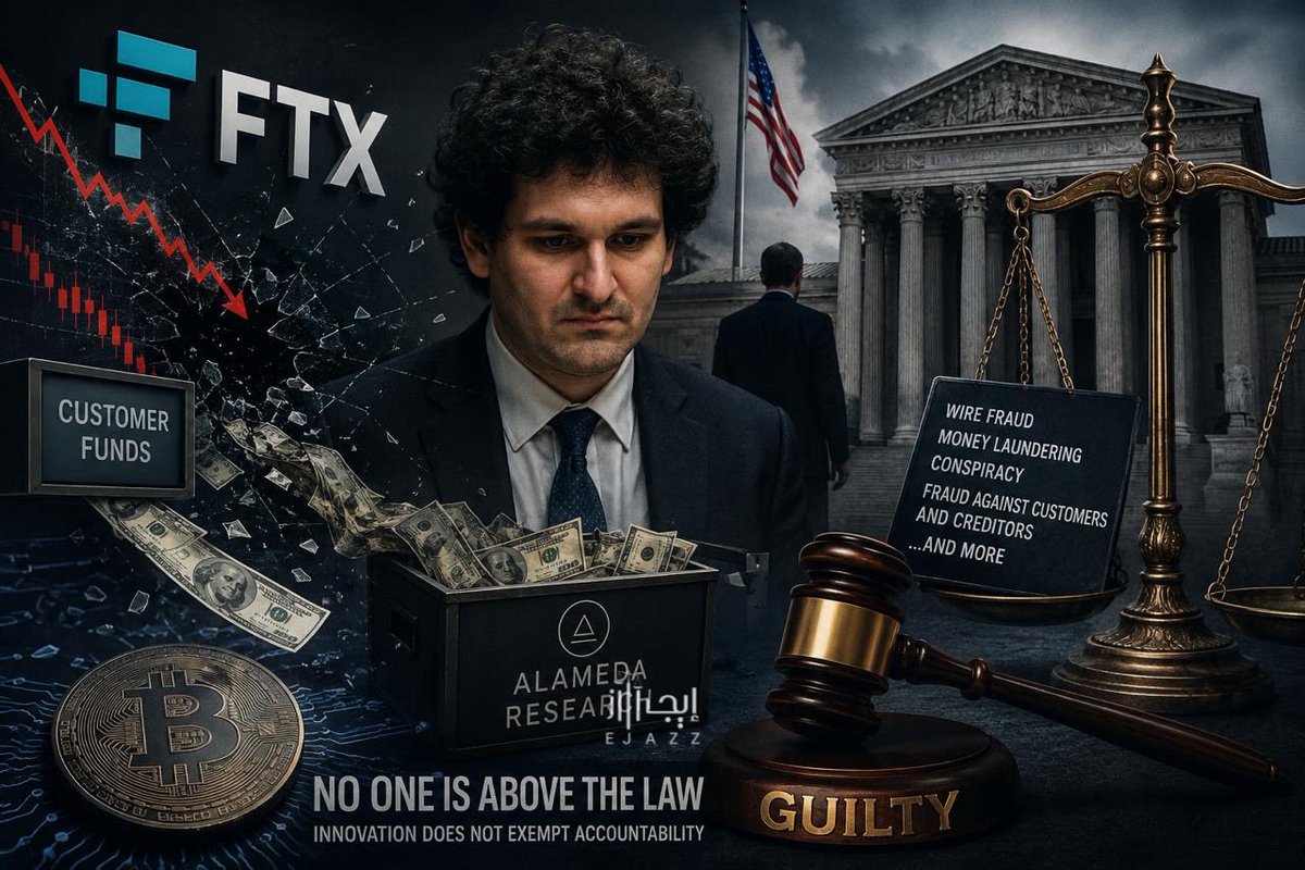 EjazzPod's tweet photo. من مليارديرات العملات الرقمية إلى خلف القضبان! ⚖️🌐
كيف اعادت قضية شركة FTX رسم القوانين وشكلت مستقبل هذا قطاع العملات الرقمية؟
🔗 تفاصيل شيقة ومكثفة في مقالنا الجديد
بقلم ✍🏻: @its_raghad10

https://t.co/Jp40XOobgr https://t.co/8BDKKufGDc