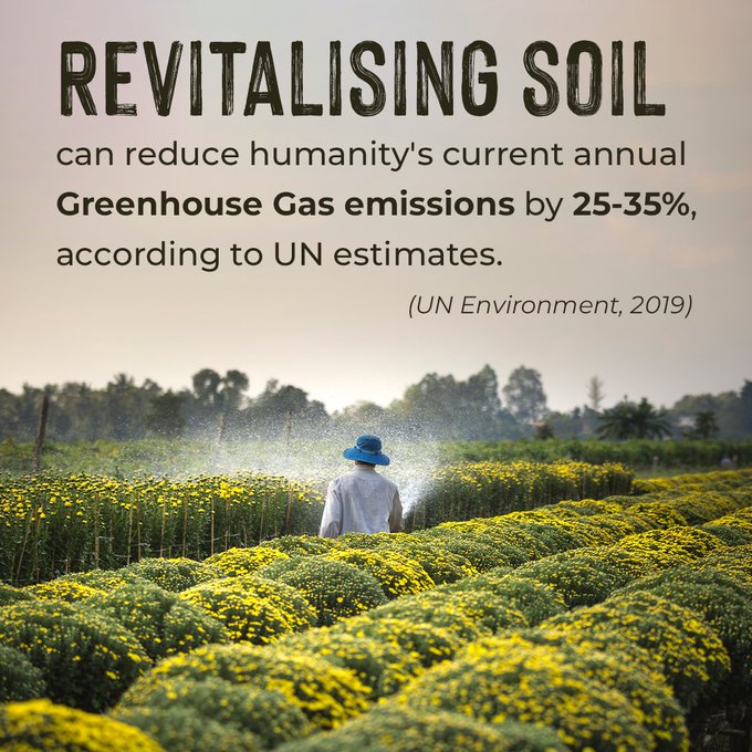 AgrimAg85538878's tweet photo. @uha_en Soil degradation is also happening at an alarming pace worldwide. it takes more than 500 years to make 1 inch of topsoil. 90% of world's agri soils would be degraded by 2050 according to UNCCD. 

Let's #SaveSoil also. 
PLEASE SUPPORT US https://t.co/nVe1oSnE4W https://t.co/I1GpvsIYkM
