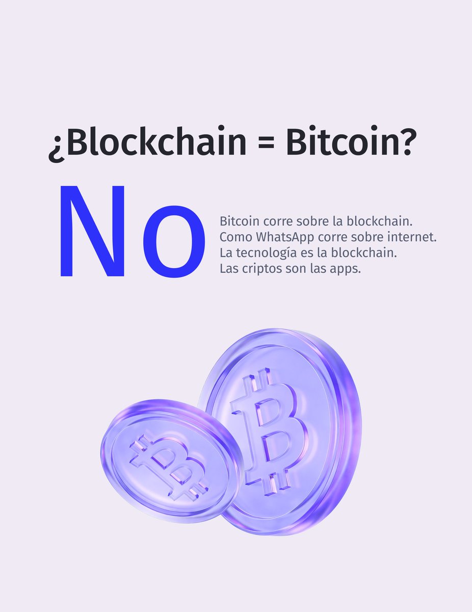 B4bitmx's tweet photo. La blockchain suena complicada. No lo es.

Es básicamente un registro que miles de personas guardan al mismo tiempo. Nadie puede modificarlo sin que todos lo noten.

Desliza y te explicamos cómo funciona 👉 https://t.co/aSmJz5gAUY