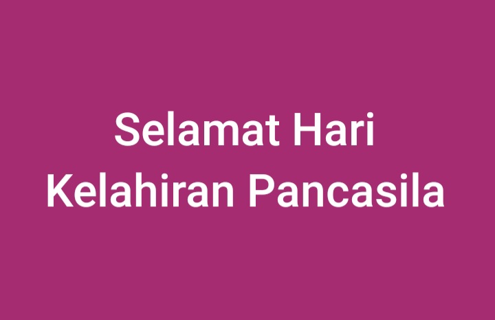Sapto_hp's tweet photo. Selamat Hari Kelahiran Pancasila. https://t.co/BdxgU37gSR