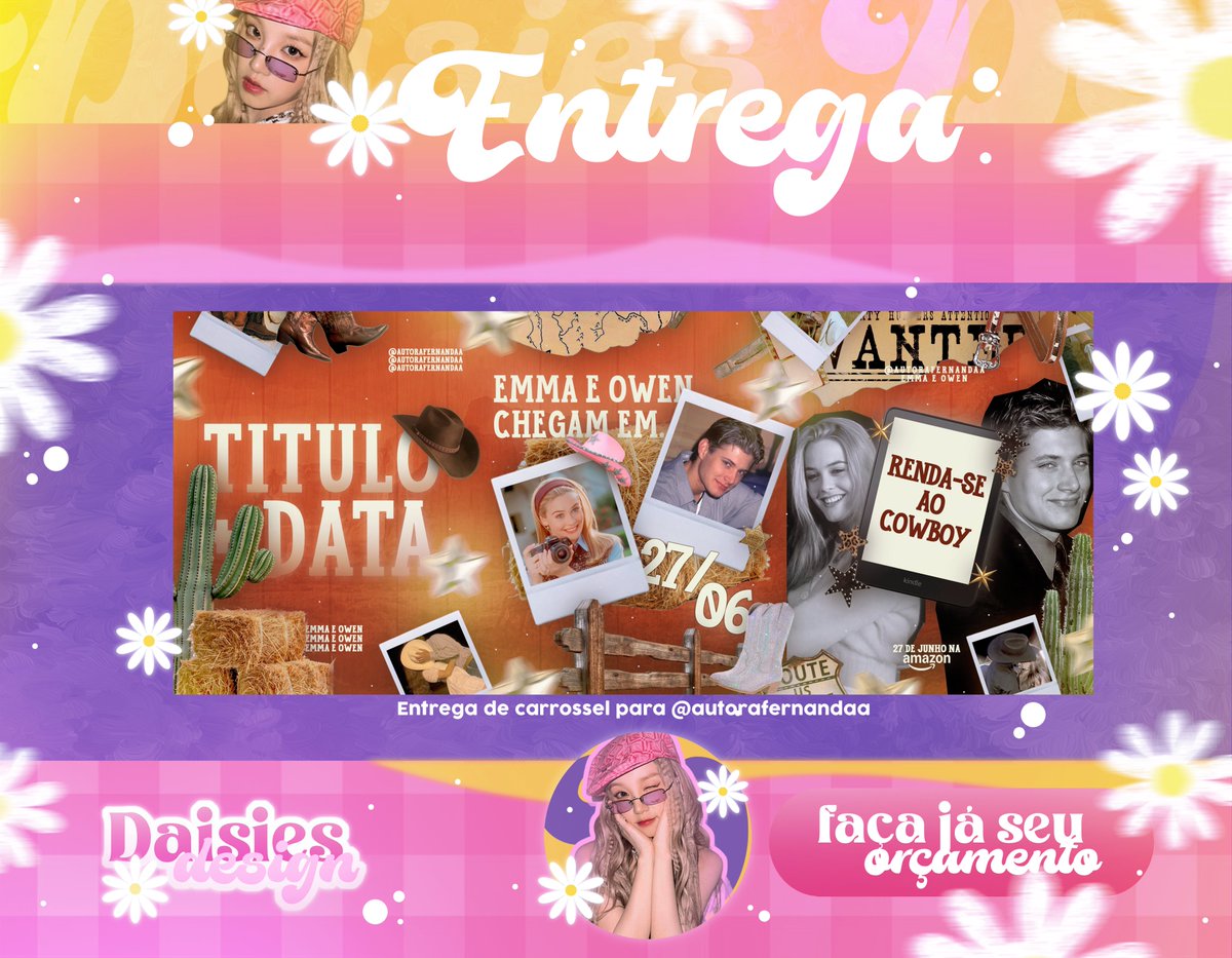 daisies_dsgn's tweet photo. 📦| Entrega de Carrossel  
 Gostou? Faça já seu orçamento pela DM! https://t.co/Gecj72t0kx