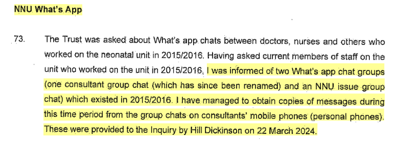 mervynpervyn's tweet photo. Whatever bombshell revelations have come so far from the Lucy Letby Thirlwall inquiry, I suspect they will pale into insignificance compared to if these messages are ever released. Which they never will be. So much for your "public inquiry", you are NOTHING to the machine. https://t.co/KoQGRLNupv