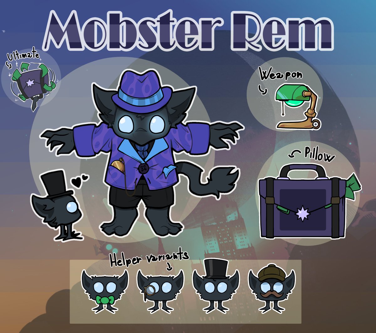 LunDoesArt's tweet photo. Mobster Rem Skin Concept  #deadlock #rem https://t.co/wJhZ5V5OV4