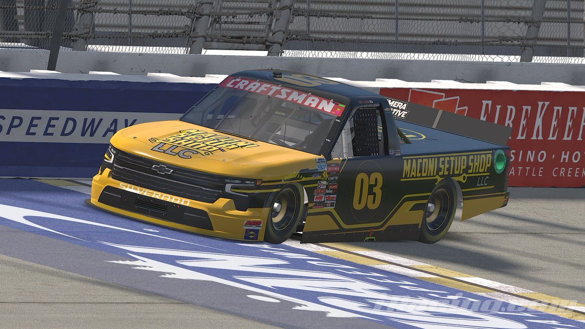 MaconiSetupShop's tweet photo. Will you be running the Trucks and Next Gens at Michigan, or the NOAPS at Nashville Fairgrounds? Maybe something else entirely? Either way, we're ready to help you hit the track with confidence! 🏁

Maconi Setup Shop: Our Setups, YOUR Victories! https://t.co/UBsLD7mdzL