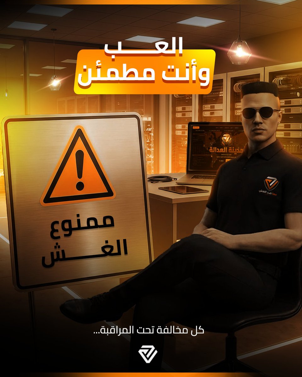 Justice_xCore's tweet photo. العدالة لا تغيب عن مدينة العدالة⚖️

العب بثقة واستمتع بتجربتك، فكل مخالفة أو محاولة غش تؤثر على اللاعبين يتم رصدها والتعامل معها بحزم.

ويعمل فريق متكامل خلف الكواليس لضمان تقديم تجربة عادلة وممتعة للجميع 🫡
#JusticeCity | #JusticeCore https://t.co/glFXvQm6u5