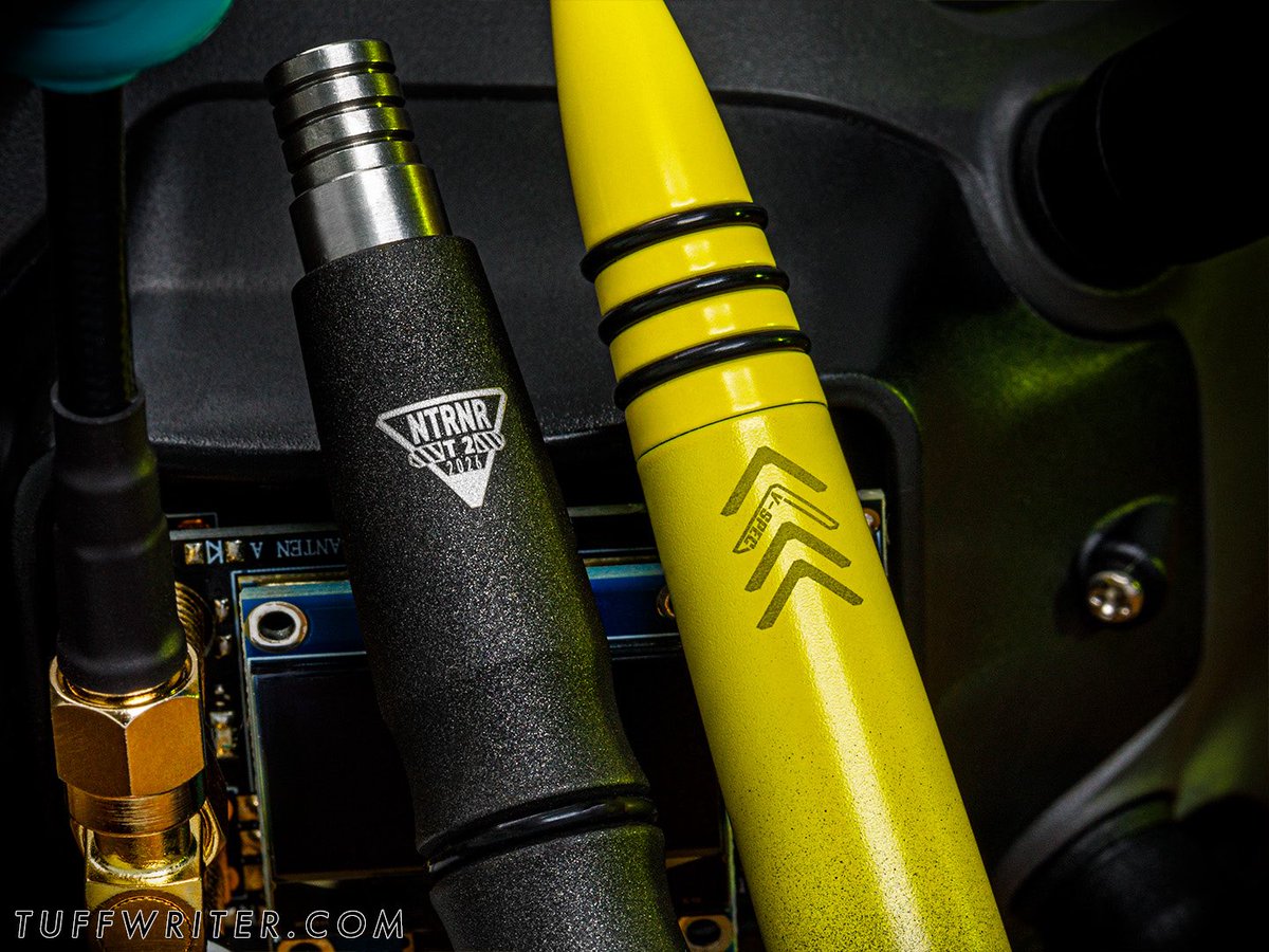 TuffWriter's tweet photo. Are you ready to make a run, cowboy?
Introducing the 2026 T2 V-Spec Pen:
-
N E T R U N N E R
-
A bold variation of a bold pen. Cyberpunk-inspired aesthetics with custom Cerakote and engraved details. 
NETRUNNER will debut at BLADE Show Atlanta. Direct net and dealer sales will launch the following week. 
See full details and sign up for notification on the site now. 
#tuffpen #limitededition #edc #custompen #machinedpen