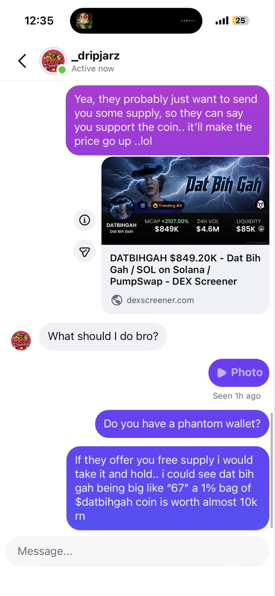 BocFlex's tweet photo. @Vibez__Crypto I spoke to the guy on ig.. the dripjarz guy https://t.co/G1CxdYpJ1t