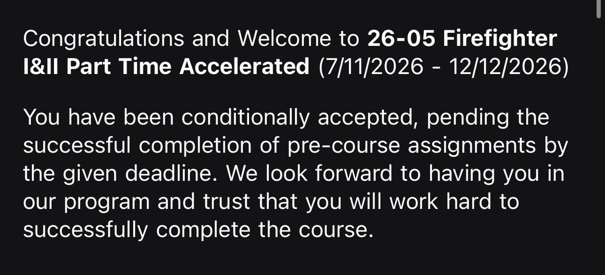 vrwavemoon's tweet photo. Academy registration accepted! 

Successfully got myself a seat for the summer fire academy! 💪 https://t.co/uCO8Tf6tX2