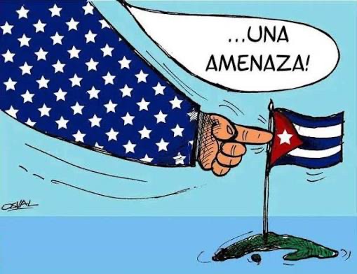 AnayansiRCamejo's tweet photo. La Casa Blanca y el Departamento de Estado EEUU coordinan una campaña para intentar crear las condiciones políticas que justifiquen  agresión contra #Cuba.Una sólida mayoría,superior al 60%, se opone a una acción militar,la guerra económica y favorece las relaciones diplomáticas. https://t.co/GyFZcamju5