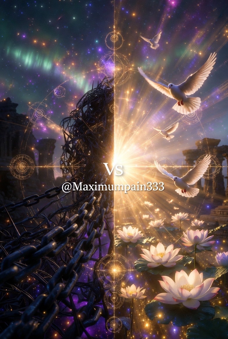 maximumpain333's tweet photo. ATTACHMENT Vs. LOVE 

Attachment is fear disguised as connection.
It says: “I need you to be this way so I can feel safe.”
It clings, controls, and suffocates. It mistakes possession for intimacy.

Love is freedom wrapped in presence.
It says: “I see you fully, and I honor your path—even if it leads away from me.”
It flows without grasping, gives without scorekeeping, and remains whole whether together or apart.

Attachment breaks when the person changes.
Love expands when the person grows.
Attachment asks, “What can you do for me?”
Love whispers, “How can I support your becoming?”
In the garden of the soul, attachment is the vine that chokes the tree.

Love is the sunlight that helps it reach the heavens.
Let go of the chains you call “love.”
True love was never meant to be held—it was meant to be felt.

Which one are you offering today? 

✨🙌🏽💫