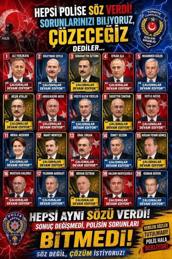 Yhsgihtholsun's tweet photo. Çalışmalar devam ediyor mu  #EmniyetinMaaşıYetersiz
#polis https://t.co/4pBWWRbEhk