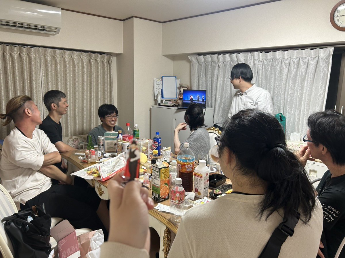 guardian7stars's tweet photo. 守護星たち。の太刀華祭〜第伍陣〜の打ち上げでした！
やっぱり個性豊かなメンバーで素敵ですね。
安藤くんは体調不良で欠席でした。

また、流星群の如く現れる日をお楽しみに！

#太刀華祭 https://t.co/RDlgJahQRo