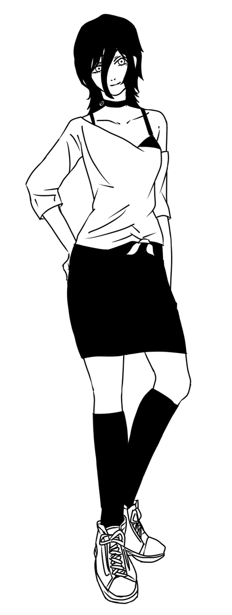 neme_nex's tweet photo. CSM Crossroads 5 update: 
HAPPY PRIDE MONTH!
The chapter is coming along pretty well, (tomorow I have a theoretical exam and on 16th practical one. This is som BS) so it should come out somewhere in June. Here's some more designs and first page WIP. #chainsawman #crossroads https://t.co/5gyGh5BDMA