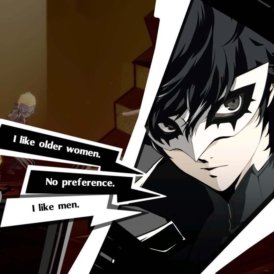 cinnosnom's tweet photo. happy pride month to persona's bisexual protags https://t.co/wDwgEyaUTG